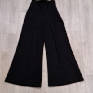 Quince Classic Black Wide-Leg Pants